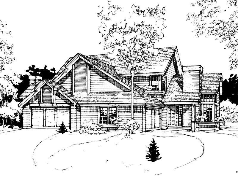 Southern House Plan Front of Home - Miriam Creek Classic Duplex 072D-0266 - Shop House Plans and More
