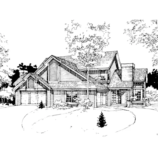 Southern House Plan Front of Home - Miriam Creek Classic Duplex 072D-0266 - Shop House Plans and More