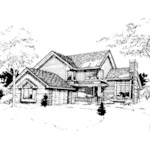 Traditional House Plan Front of Home - Bluebonnett Traditional Home 072D-0269 - Search House Plans and More