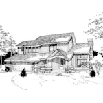 Country House Plan Front of Home - Aurora Park Contemporary Home 072D-0271 - Search House Plans and More