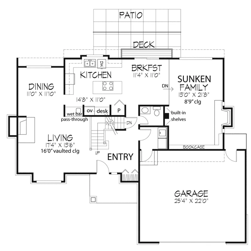 European House Plan First Floor - Devereaux Grove Country Home 072D-0275 - Search House Plans and More