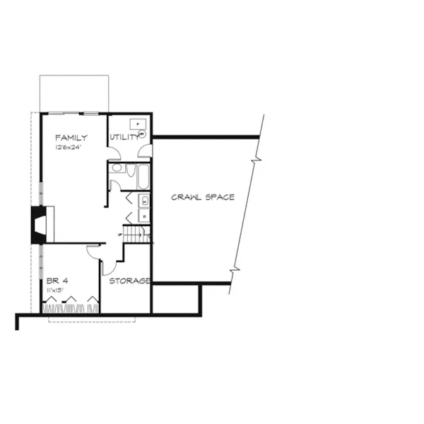 Country House Plan Second Floor - Saddlebrook Split-Level Home 072D-0277 - Shop House Plans and More