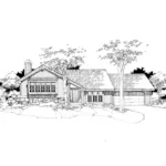 Country House Plan Front of Home - Saddlebrook Split-Level Home 072D-0277 - Shop House Plans and More