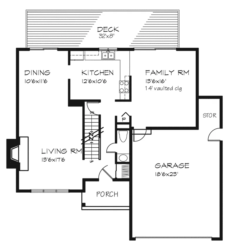 Country House Plan First Floor - Brandeis Traditional Home 072D-0278 - Search House Plans and More