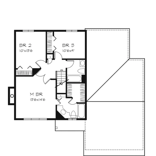 Country House Plan Second Floor - Brandeis Traditional Home 072D-0278 - Search House Plans and More