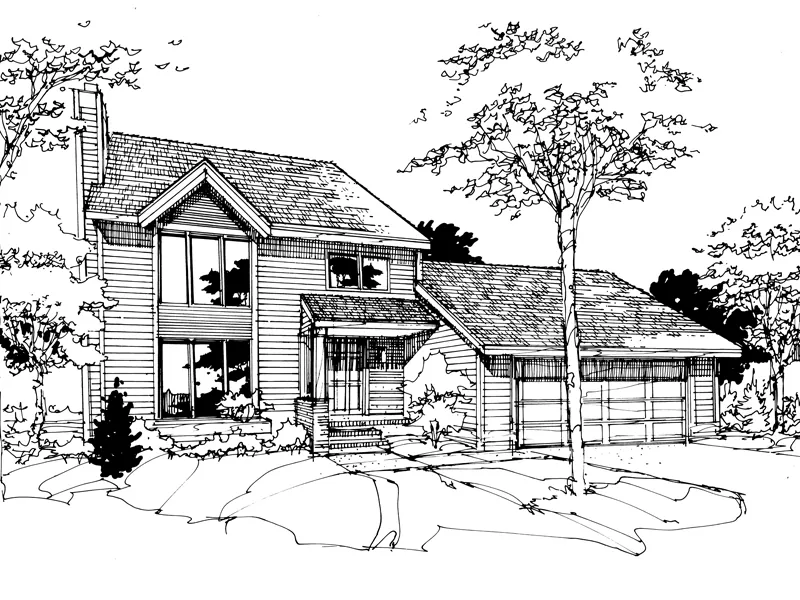 Traditional House Plan Front of Home - Brandeis Traditional Home 072D-0278 - Search House Plans and More