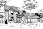 Country House Plan Front of Home - Brandeis Traditional Home 072D-0278 - Search House Plans and More