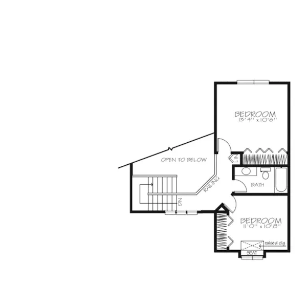 Country House Plan Second Floor - Oakleigh Woods Traditional Home 072D-0280 - Shop House Plans and More