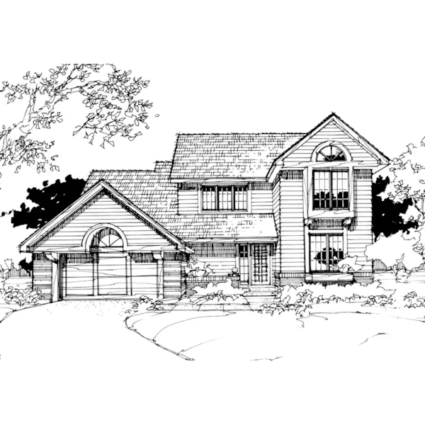 Country House Plan Front of Home - Oakleigh Woods Traditional Home 072D-0280 - Shop House Plans and More