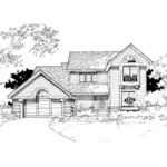 Country House Plan Front of Home - Oakleigh Woods Traditional Home 072D-0280 - Shop House Plans and More