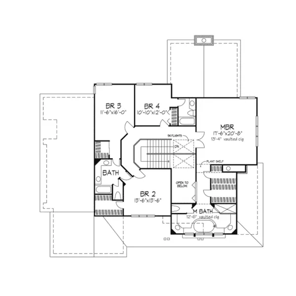 Luxury House Plan Second Floor - Joanna Pass Luxury Home 072D-0281 - Search House Plans and More