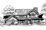 Farmhouse Plan Front of Home - Joanna Pass Luxury Home 072D-0281 - Search House Plans and More