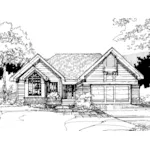 Southern House Plan Front of Home - Winona Hill Ranch Home 072D-0282 - Shop House Plans and More