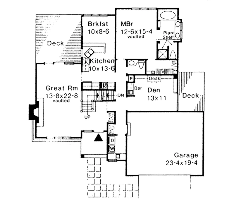 Country House Plan First Floor - Powdermill Traditional Home 072D-0284 - Shop House Plans and More