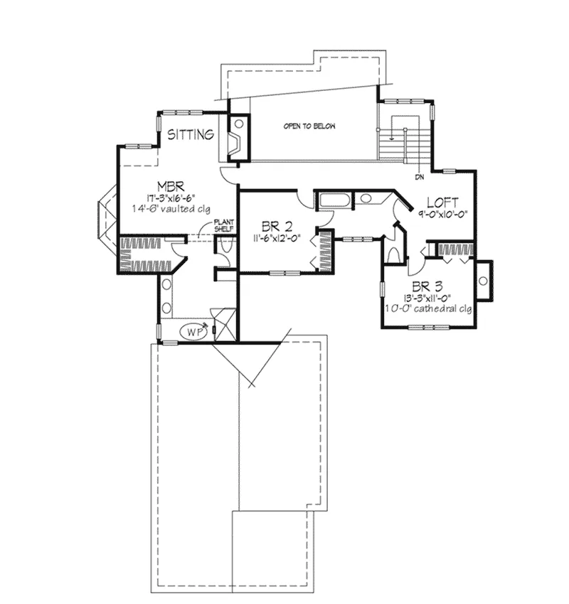 Shingle House Plan Second Floor - Killarney Place Traditional 072D-0286 - Search House Plans and More