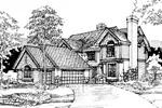Shingle House Plan Front of Home - Killarney Place Traditional 072D-0286 - Search House Plans and More