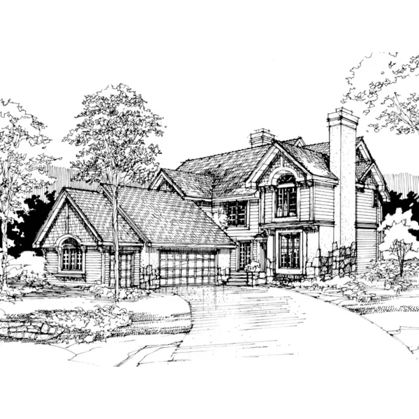 Craftsman House Plan Front of Home - Killarney Place Traditional 072D-0286 - Search House Plans and More