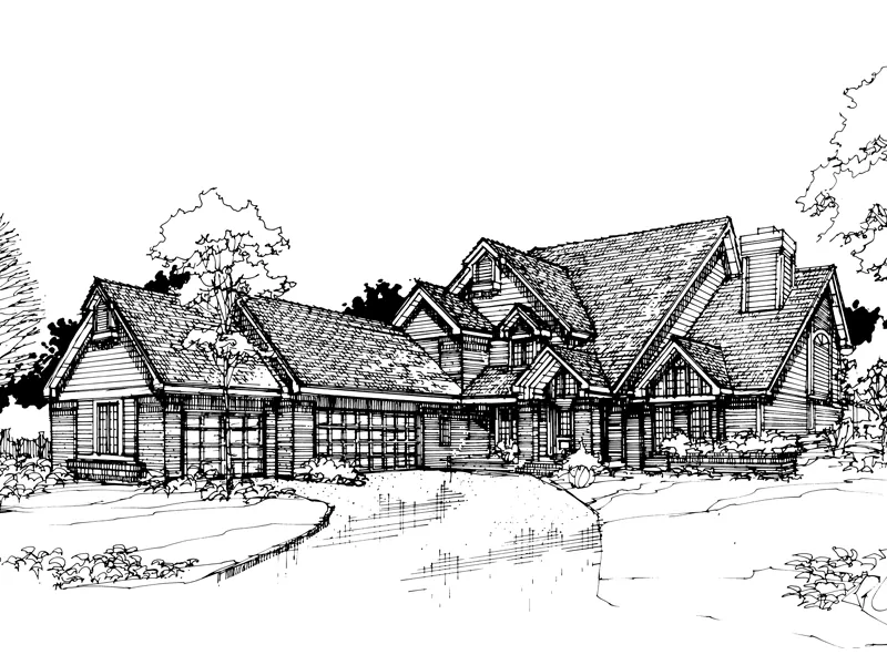 Traditional House Plan Front of Home - Duval Manor Luxury Home 072D-0287 - Search House Plans and More