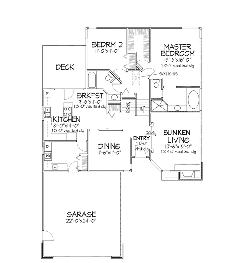 Shingle House Plan First Floor - Viceroy Rustic Home 072D-0289 - Shop House Plans and More