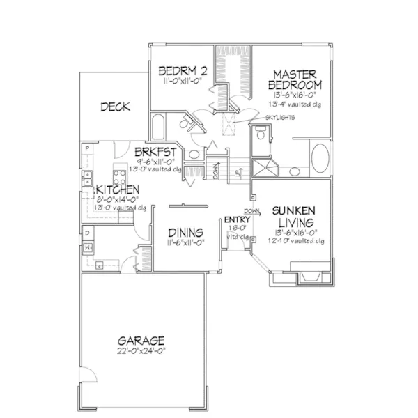 Southern House Plan First Floor - Viceroy Rustic Home 072D-0289 - Shop House Plans and More