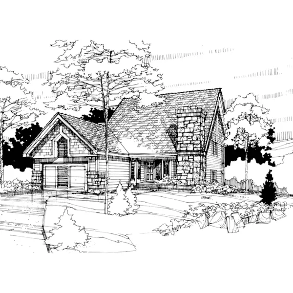 Southern House Plan Front of Home - Viceroy Rustic Home 072D-0289 - Shop House Plans and More