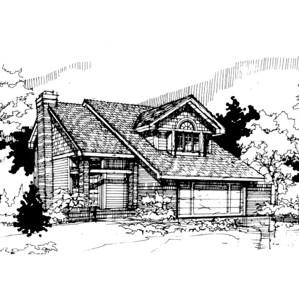 Country House Plan Front of Home - Windsor Hill Traditional Home 072D-0290 - Shop House Plans and More