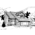 Country House Plan Front of Home - Windsor Hill Traditional Home 072D-0290 - Shop House Plans and More