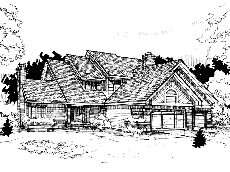 Country House Plan Front of Home - Walkers Ferry Luxury Home 072D-0293 - Shop House Plans and More