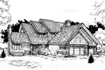Country House Plan Front of Home - Walkers Ferry Luxury Home 072D-0293 - Shop House Plans and More
