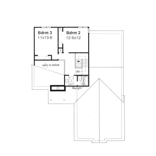 Country House Plan Second Floor - Wisteria Place Ranch Home 072D-0294 - Shop House Plans and More