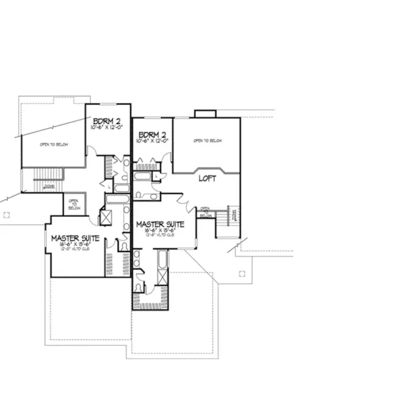 Craftsman House Plan Second Floor - Benbow Place Triplex 072D-0297 - Search House Plans and More