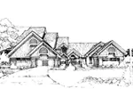Multi-Family House Plan Front of Home - Benbow Place Triplex 072D-0297 - Search House Plans and More