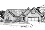 Southern House Plan Front of Home - Giverny Craftsman Home 072D-0301 - Search House Plans and More