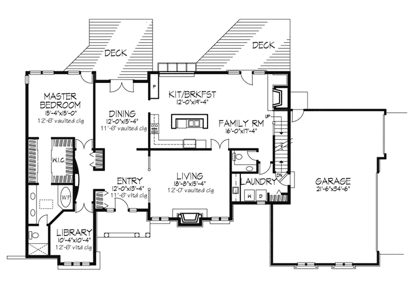 Southern House Plan First Floor - Acosta Contemporary Home 072D-0303 - Search House Plans and More