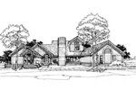 Southern House Plan Front of Home - Acosta Contemporary Home 072D-0303 - Search House Plans and More
