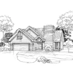 Ranch House Plan Front of Home - Markham Ranch Home 072D-0306 - Shop House Plans and More