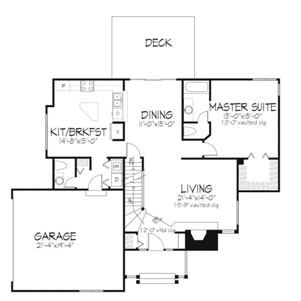 Country House Plan First Floor - Elkhorn Neoclassical Home 072D-0309 - Search House Plans and More