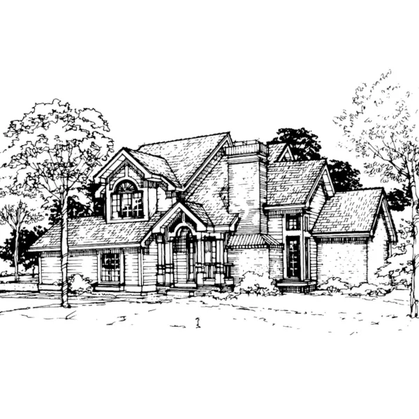 Country House Plan Front of Home - Elkhorn Neoclassical Home 072D-0309 - Search House Plans and More