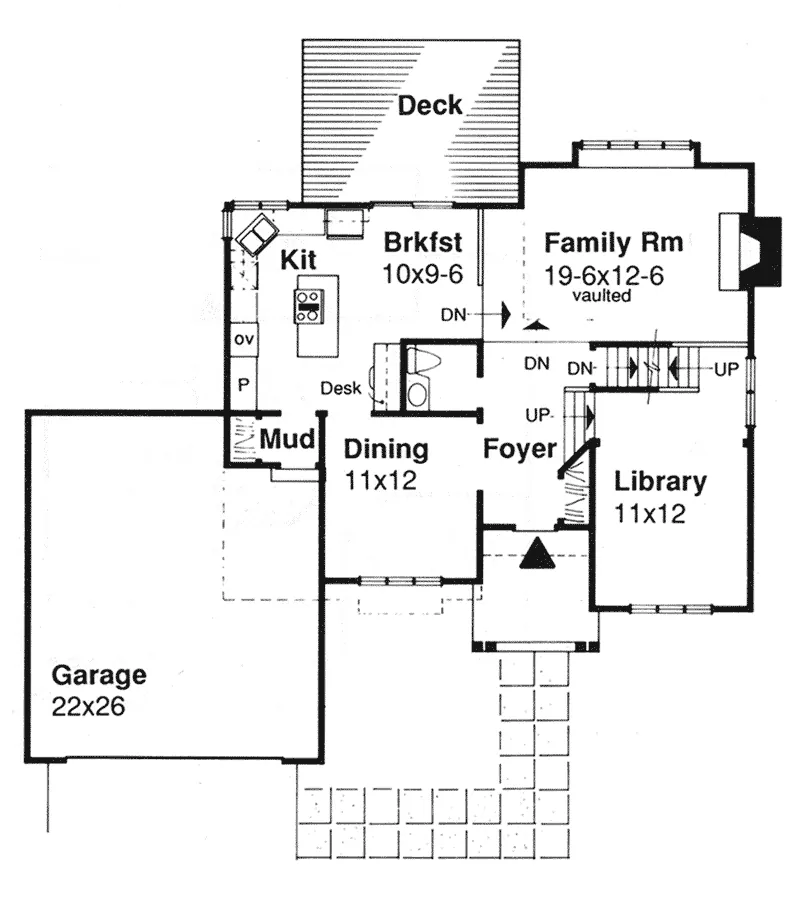 Country House Plan First Floor - Kingsbrook Traditional Home 072D-0310 - Search House Plans and More