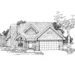 Country House Plan Front of Home - Buckner Craftsman Home 072D-0311 - Search House Plans and More