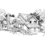 Modern House Plan Front of Home - Chula Arts and Crafts Home 072D-0312 - Search House Plans and More