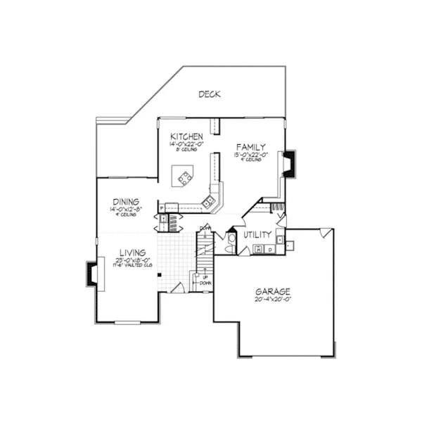 European House Plan First Floor - Cooper Farm Craftsman Home 072D-0313 - Search House Plans and More