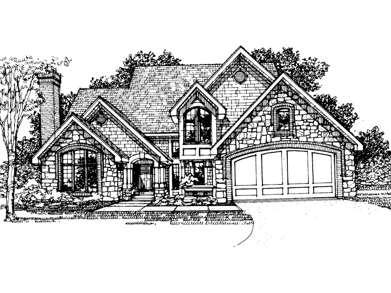 Arts & Crafts House Plan Front of Home - Cooper Farm Craftsman Home 072D-0313 - Search House Plans and More