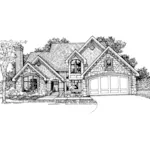 European House Plan Front of Home - Cooper Farm Craftsman Home 072D-0313 - Search House Plans and More