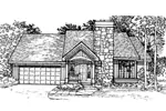 Traditional House Plan Front of Home - Cullman Modern Craftsman Home 072D-0314 - Search House Plans and More