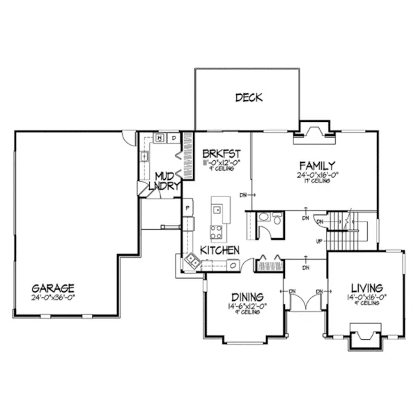 Contemporary House Plan First Floor - Huxley Manor Luxury Home 072D-0321 - Search House Plans and More