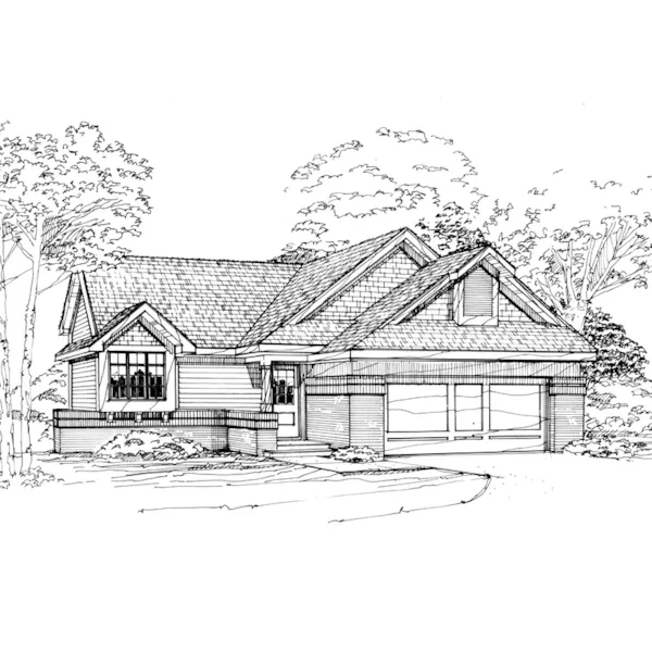 Country House Plan Front of Home - Clearmont Contemporary Home 072D-0324 - Search House Plans and More