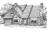 Modern House Plan Front of Home - Adrielle Craftsman Home 072D-0325 - Search House Plans and More