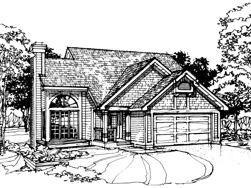 Modern House Plan Front of Home - Orthwein Contemporary Home 072D-0327 - Shop House Plans and More