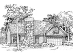 House Plan Front of Home 072D-0328